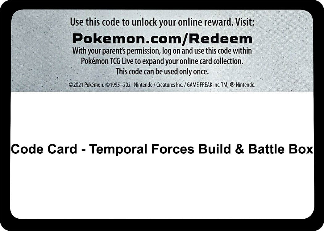 Image for Code Card - Temporal Forces Build & Battle Box (SV05: Temporal Forces) - Pokemon