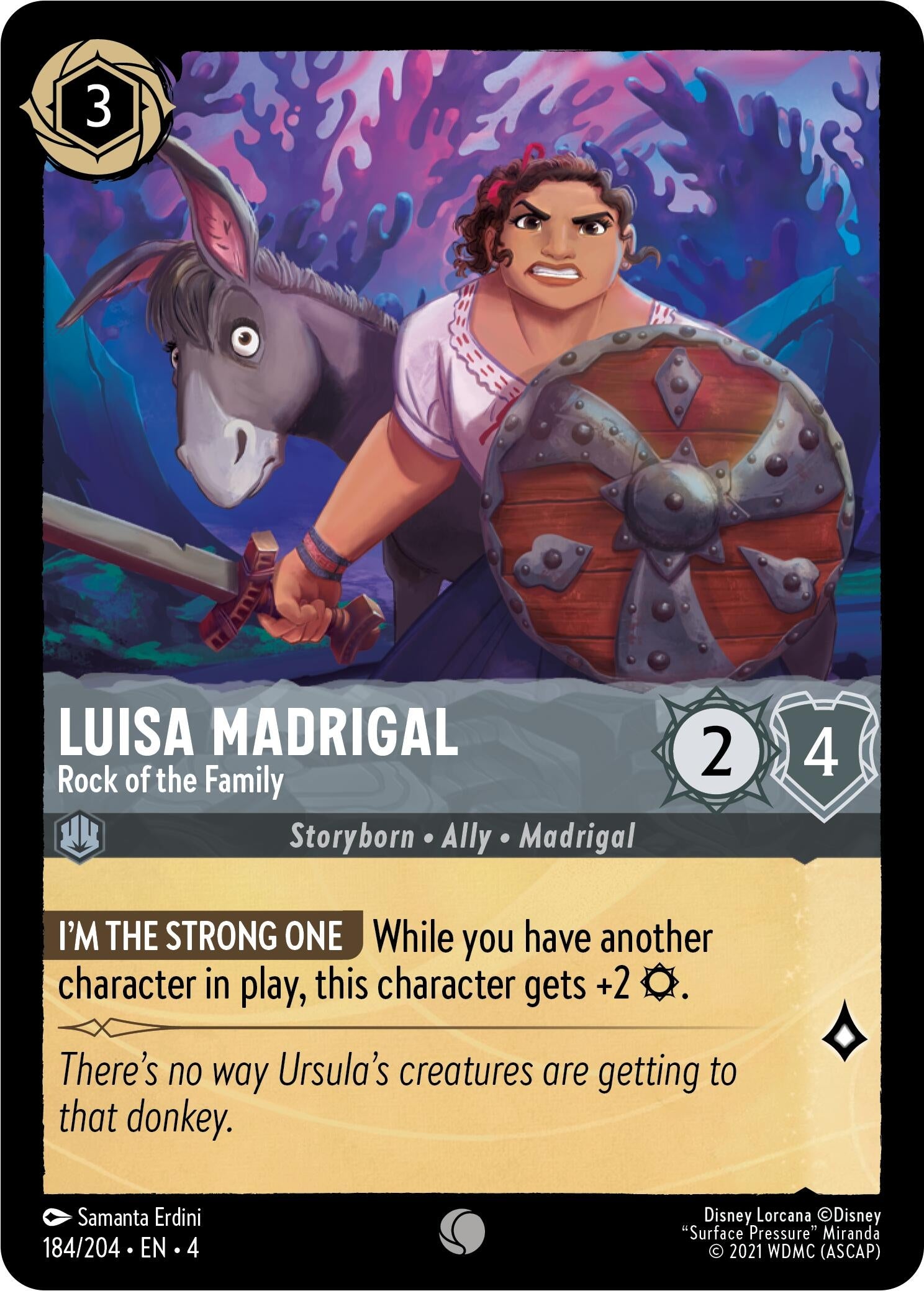 Image for Luisa Madrigal - Rock of the Family (184/204) (Ursula's Return) (4) - Disney Lorcana