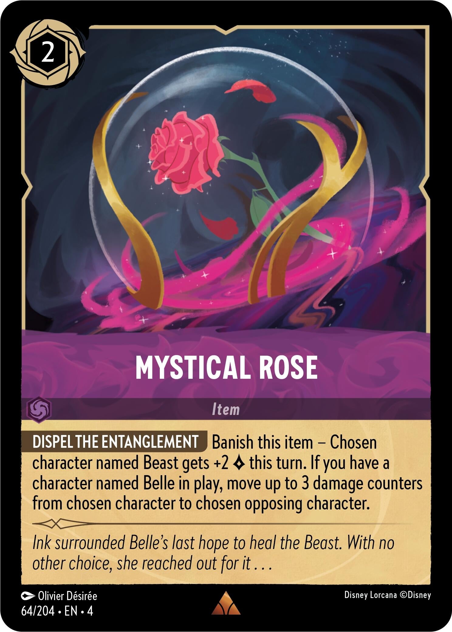 Image for Mystical Rose (64/204) (Ursula's Return) (4) - Disney Lorcana