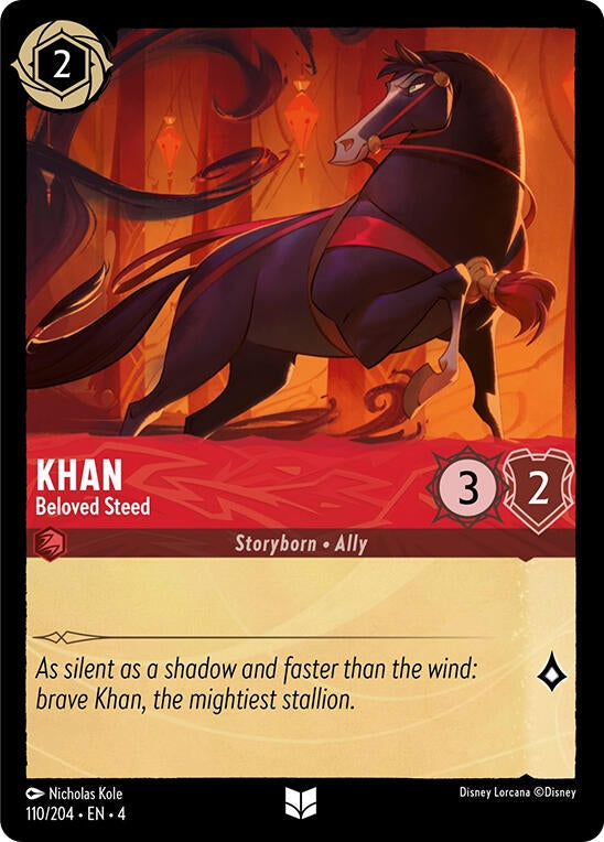 Image for Khan - Beloved Steed (110/204) (Ursula's Return) (4) - Disney Lorcana