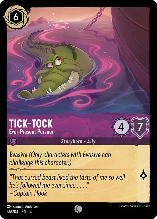 Image for Tick-Tock - Ever-Present Pursuer (56/204) (Ursula's Return) (4) - Disney Lorcana