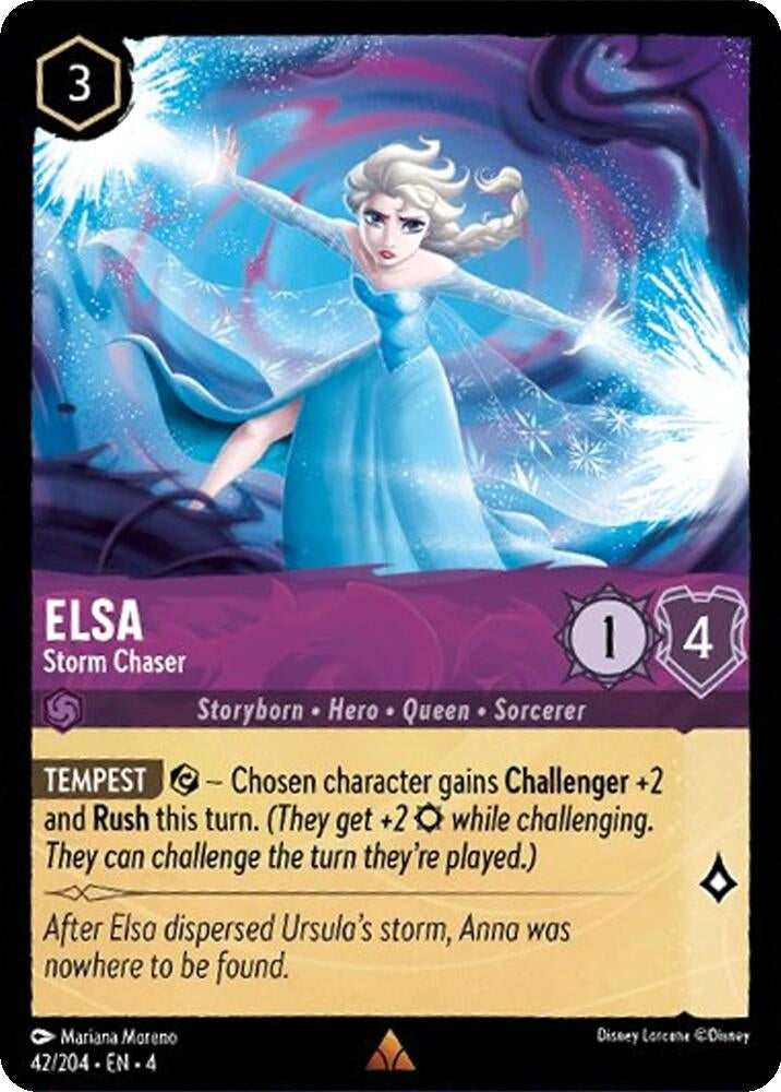Image for Elsa - Storm Chaser (42/204) (Ursula's Return) (4) - Disney Lorcana