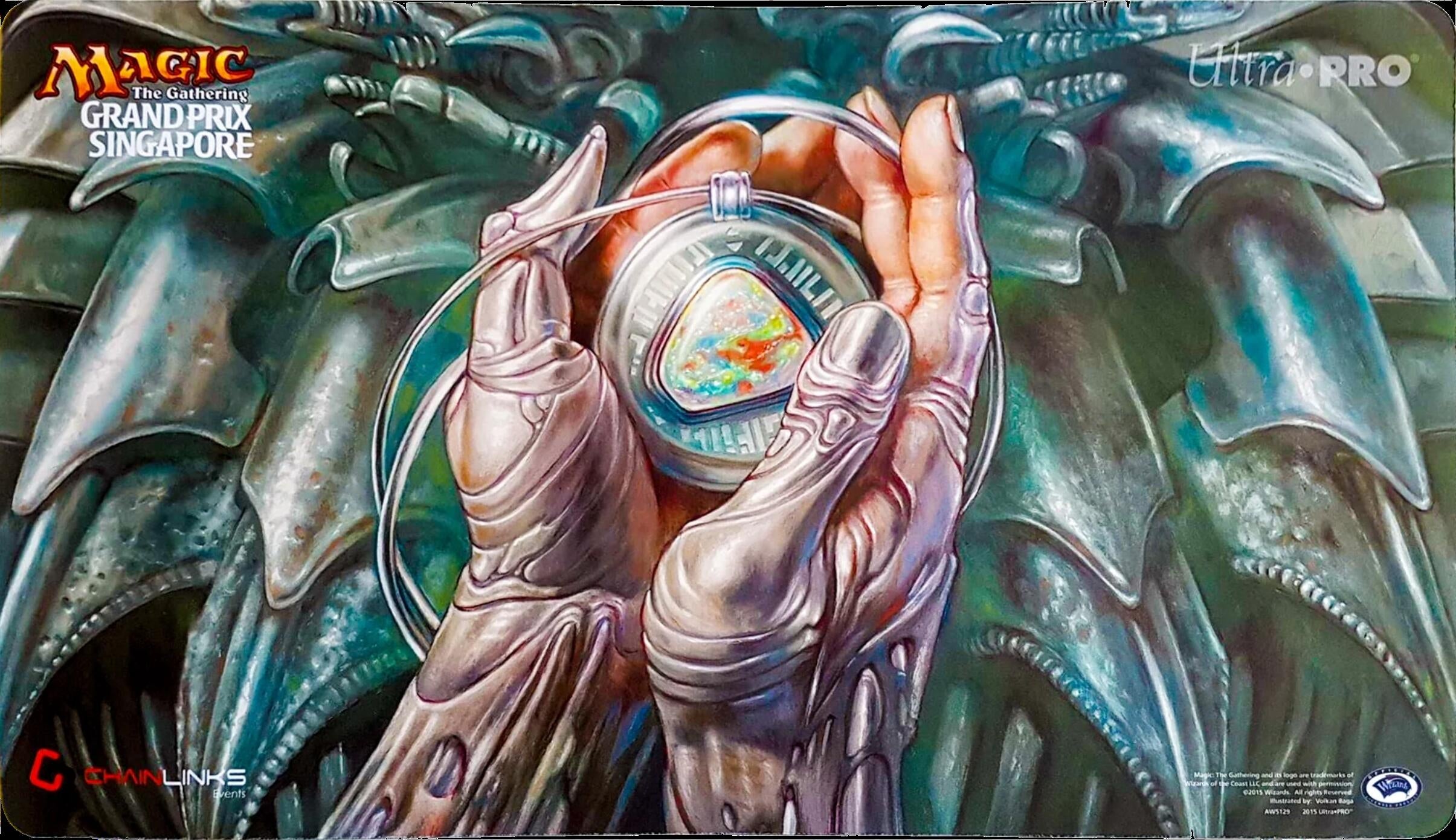 Image for Magic Grand Prix 2015 Playmat: Singapore - Mox Opal - Playmats