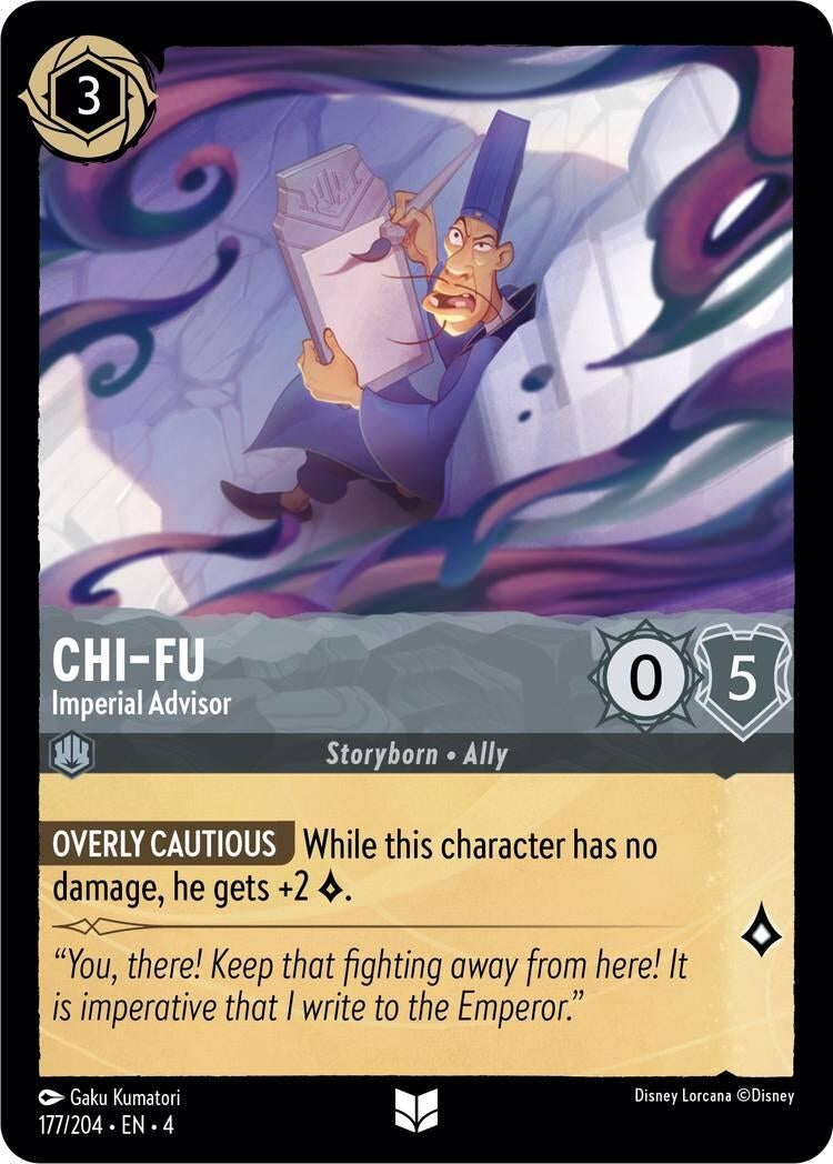 Image for Chi-Fu - Imperial Advisor (177/204) (Ursula's Return) (4) - Disney Lorcana
