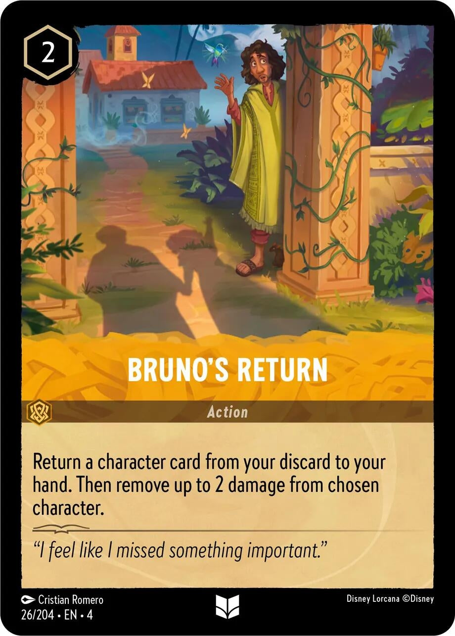 Image for Bruno's Return (26/204) (Ursula's Return) (4) - Disney Lorcana