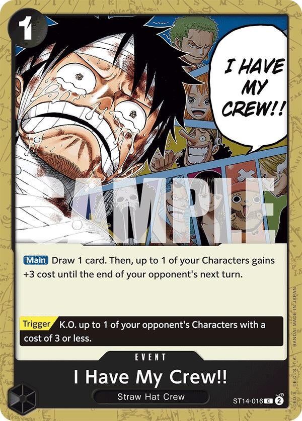 Image for I Have My Crew!! (ST14-016) (Starter Deck 14: 3D2Y) (ST-14) - One Piece Card Game