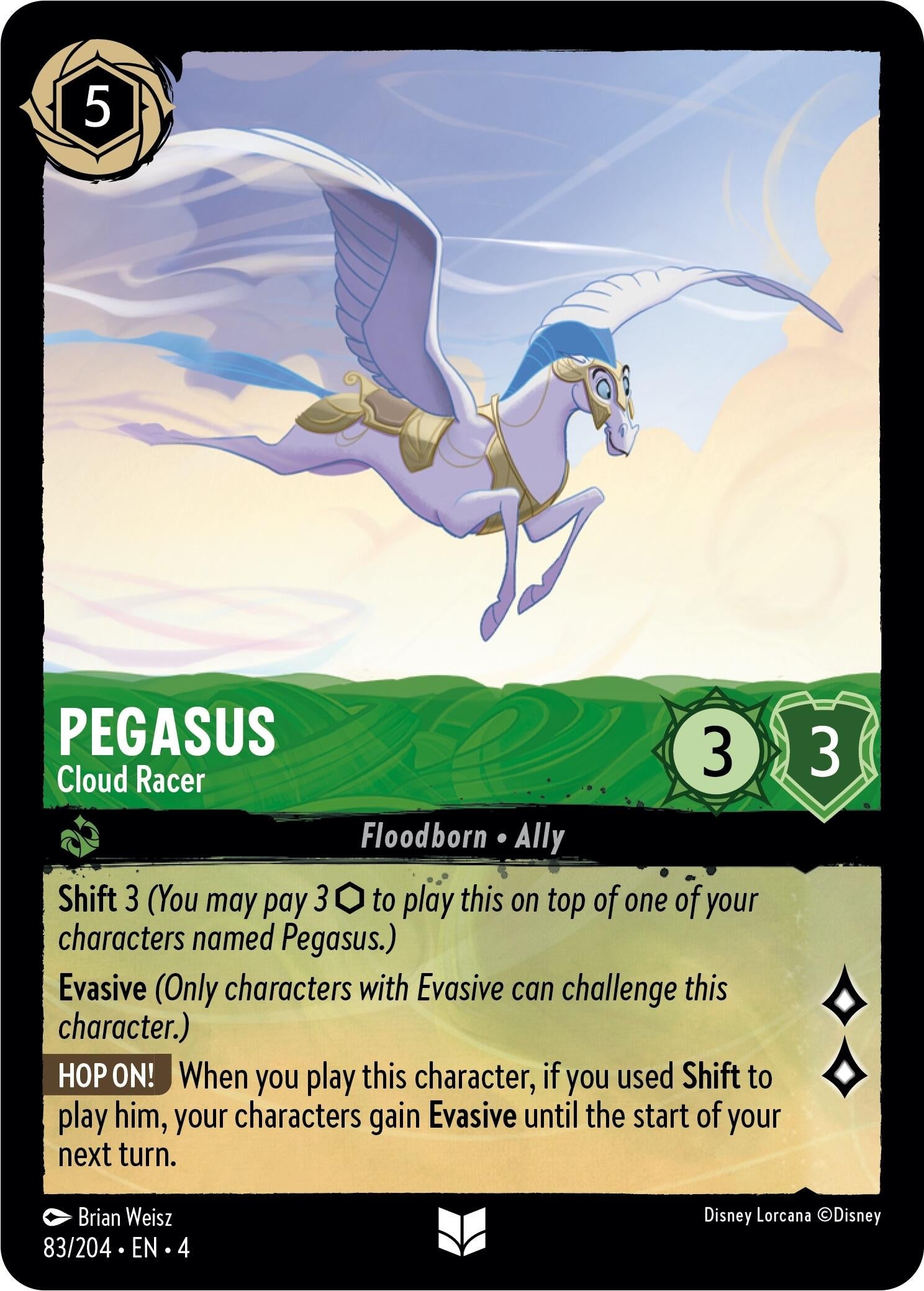 Image for Pegasus - Cloud Racer (83/204) (Ursula's Return) (4) - Disney Lorcana