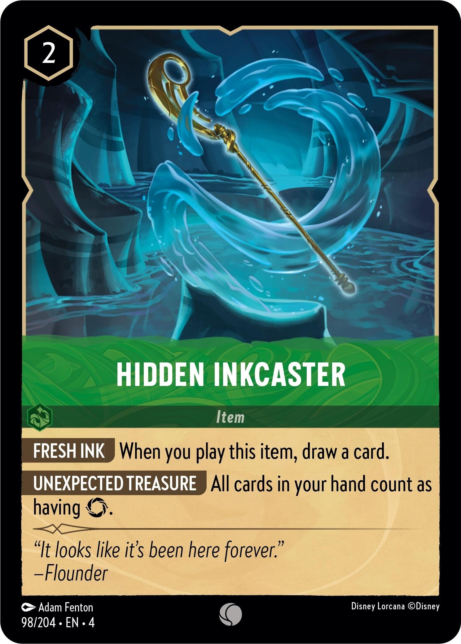 Image for Hidden Inkcaster (98/204) (Ursula's Return) (4) - Disney Lorcana