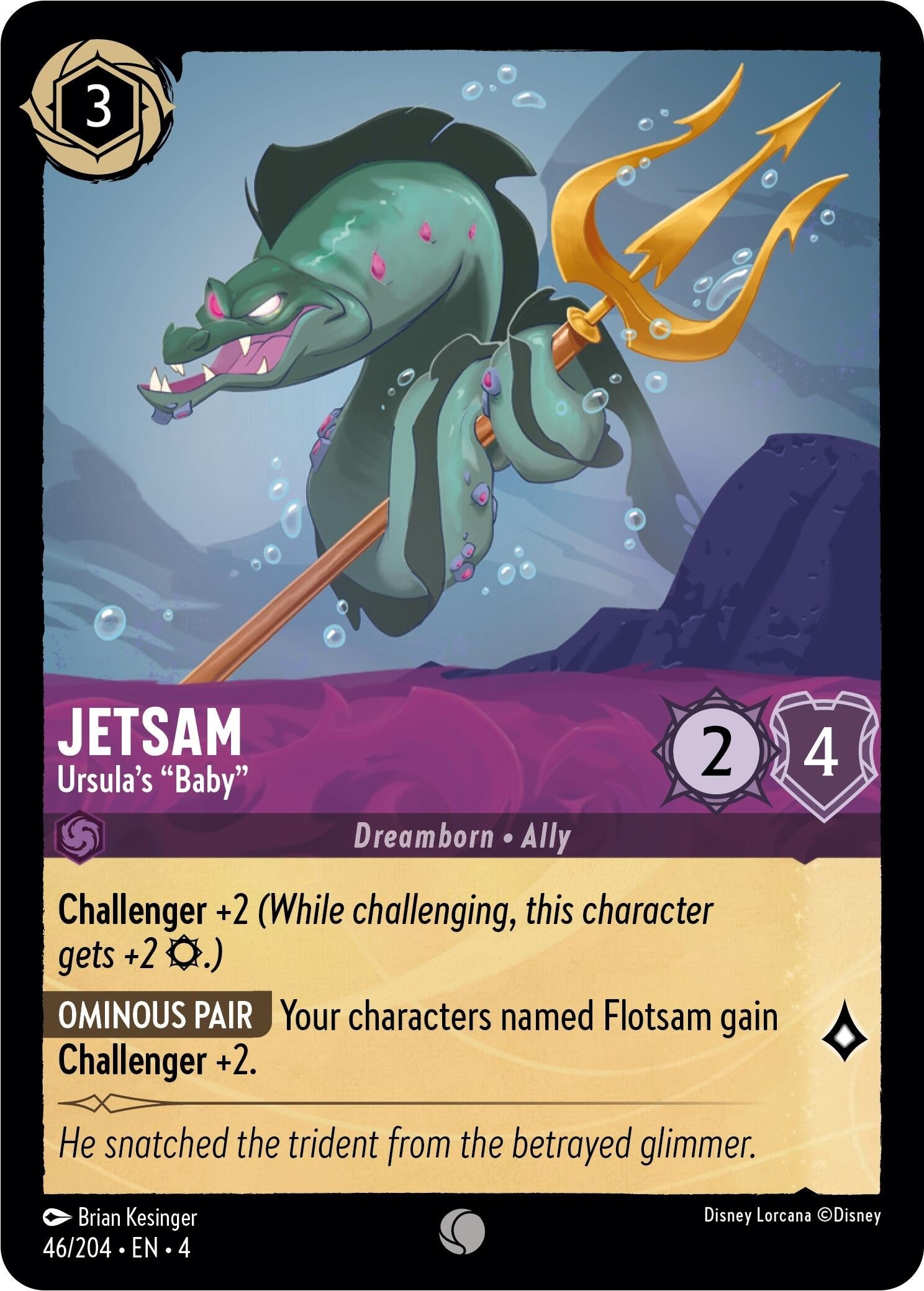 Image for Jetsam - Ursula's "Baby" (46/204) (Ursula's Return) (4) - Disney Lorcana