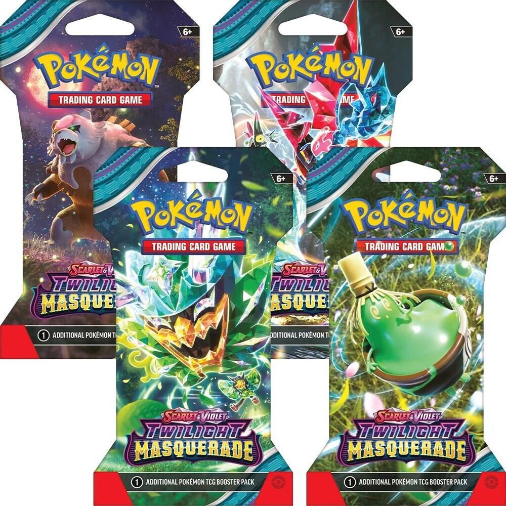 POKÉMON TCG Scarlet & Violet 6: Twilight Masquerade SLEEVED Booster Pack - PokeBox USA