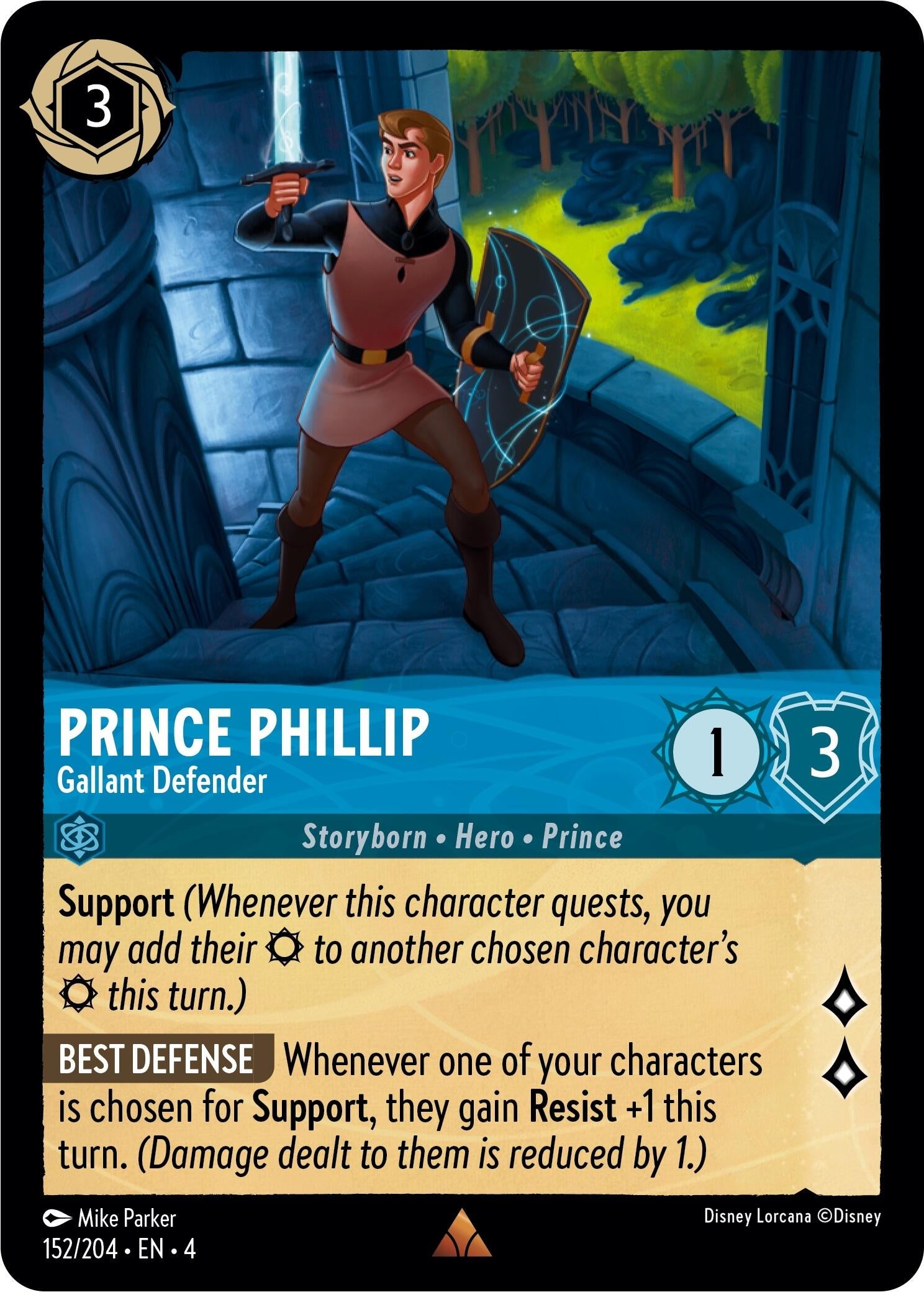 Image for Prince Phillip - Gallant Defender (152/204) (Ursula's Return) (4) - Disney Lorcana