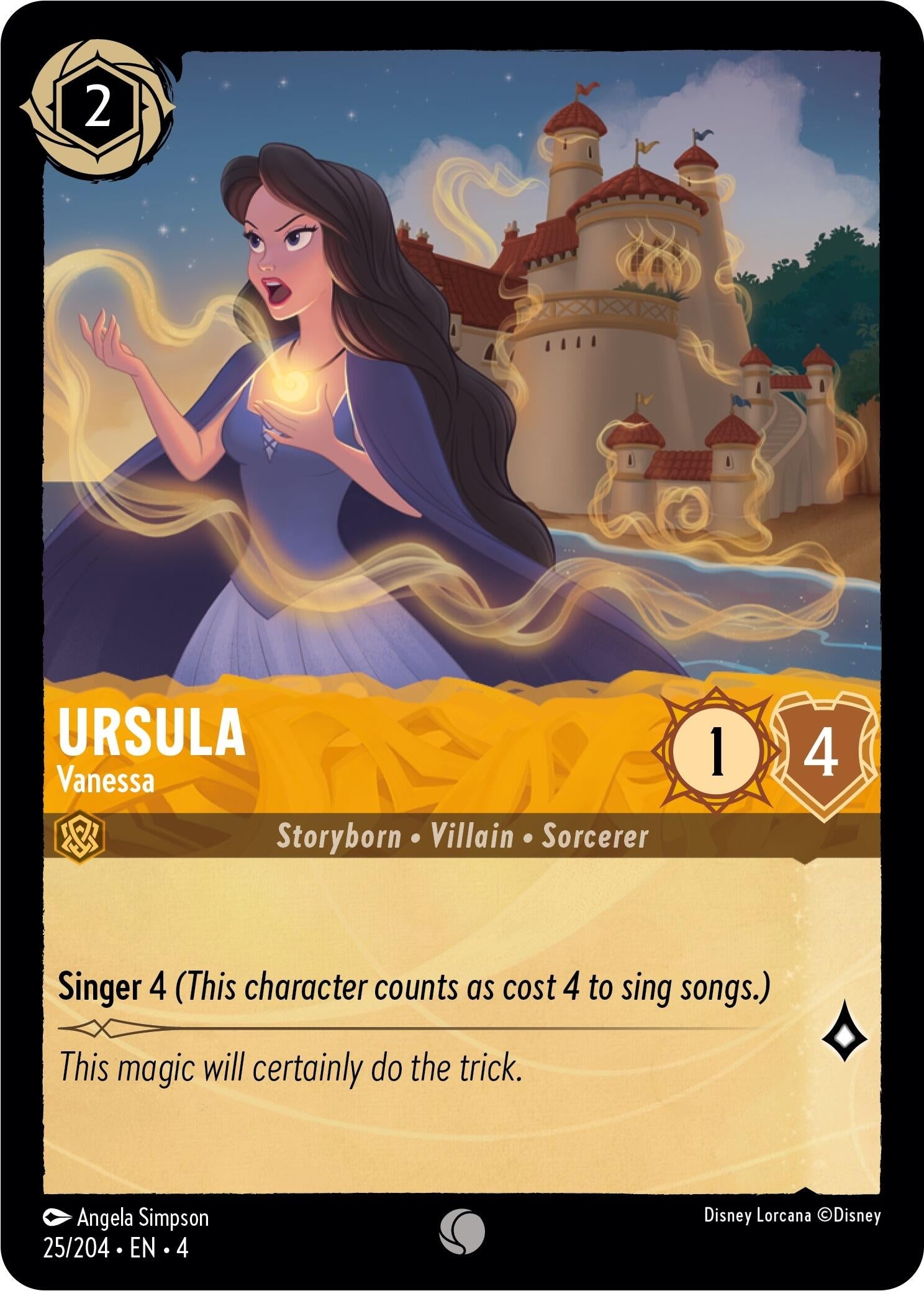 Image for Ursula - Vanessa (25/204) (Ursula's Return) (4) - Disney Lorcana