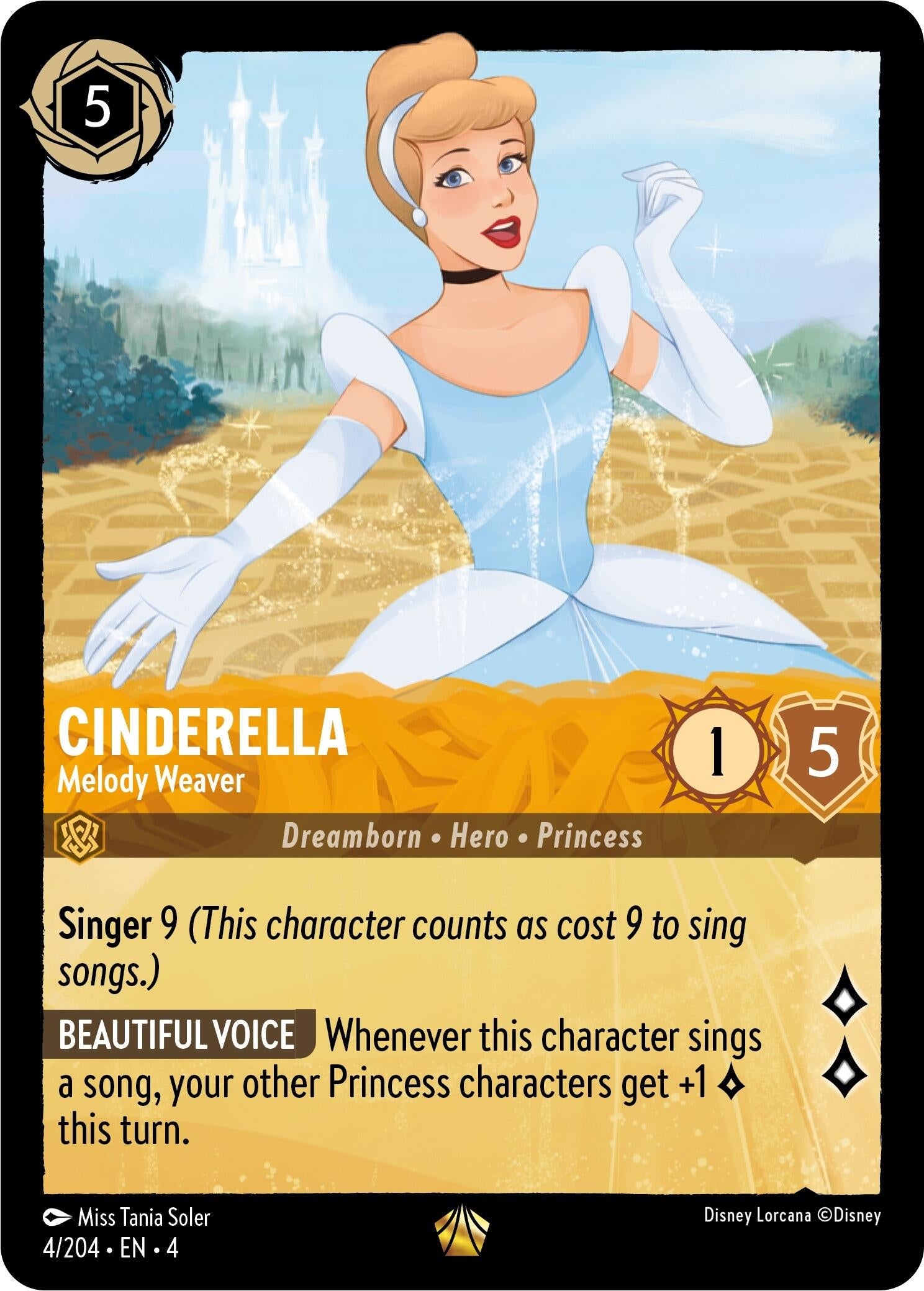 Image for Cinderella - Melody Weaver (4/204) (Ursula's Return) (4) - Disney Lorcana