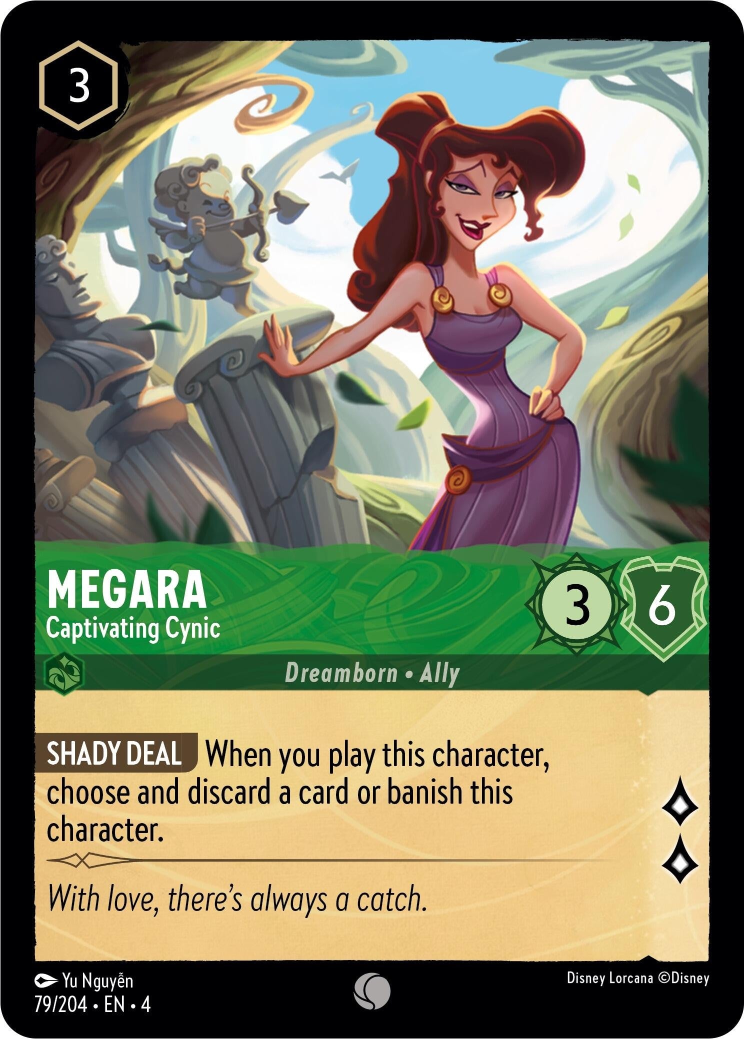 Image for Megara - Captivating Cynic (79/204) (Ursula's Return) (4) - Disney Lorcana