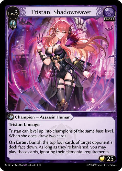 Image for Tristan, Shadowreaver (006) (Mercurial Heart) (MRC) - Grand Archive TCG