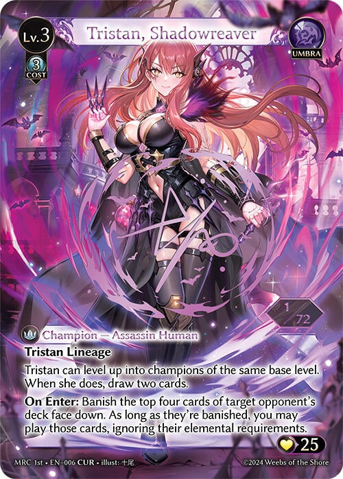 Image for Tristan, Shadowreaver (CUR) (006) (Mercurial Heart) (MRC) - Grand Archive TCG