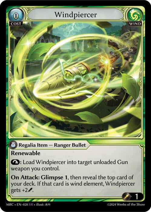 Image for Windpiercer (028) (Mercurial Heart) (MRC) - Grand Archive TCG