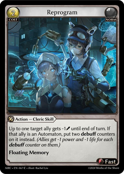 Image for Reprogram (067) (Mercurial Heart) (MRC) - Grand Archive TCG