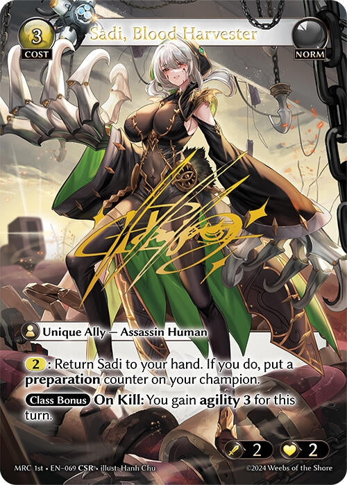 Image for Sadi, Blood Harvester (CSR) (069) (Mercurial Heart) (MRC) - Grand Archive TCG