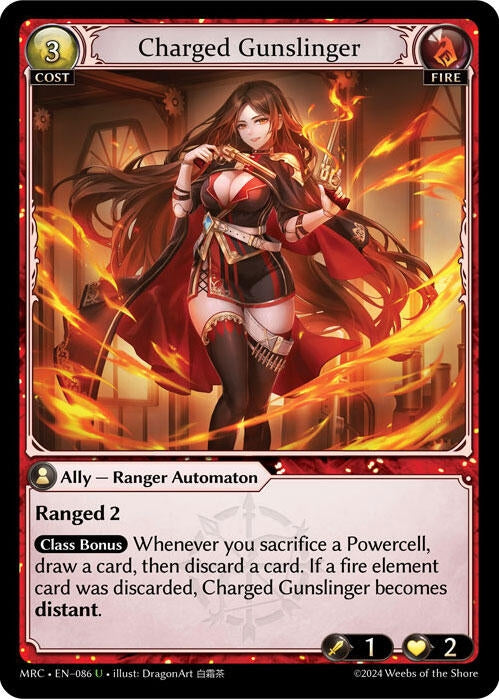 Image for Charged Gunslinger (086) (Mercurial Heart) (MRC) - Grand Archive TCG