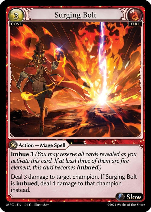 Image for Surging Bolt (100) (Mercurial Heart) (MRC) - Grand Archive TCG