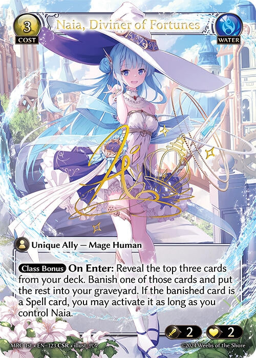Image for Naia, Diviner of Fortunes (CSR) (123) (Mercurial Heart) (MRC) - Grand Archive TCG
