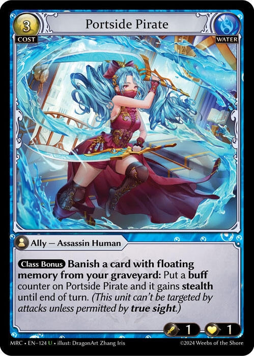 Image for Portside Pirate (124) (Mercurial Heart) (MRC) - Grand Archive TCG