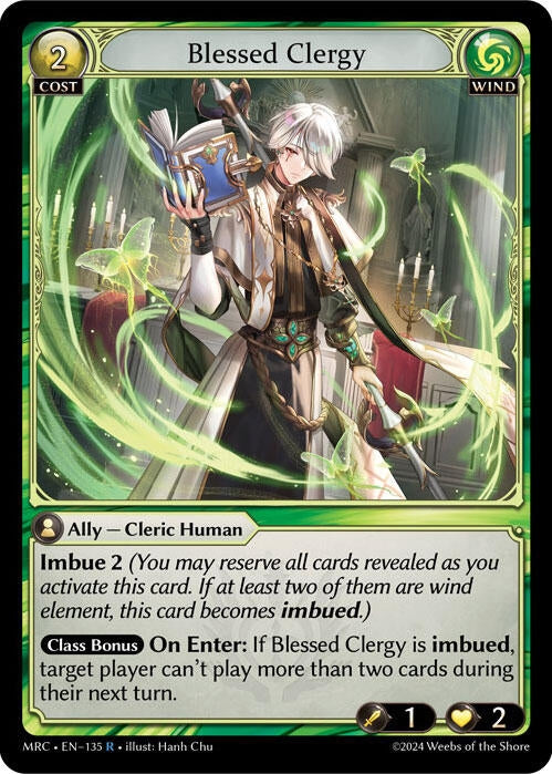 Image for Blessed Clergy (135) (Mercurial Heart) (MRC) - Grand Archive TCG