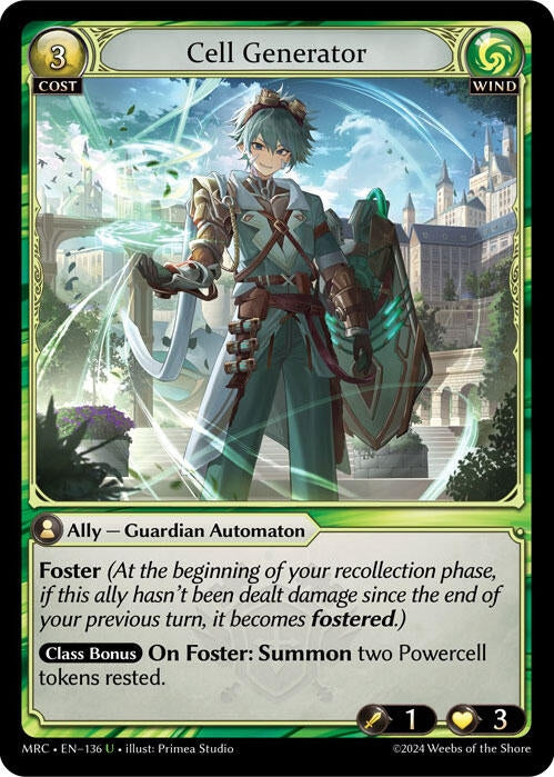 Image for Cell Generator (136) (Mercurial Heart) (MRC) - Grand Archive TCG