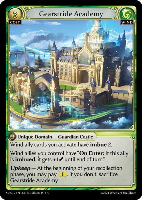 Image for Gearstride Academy (145) (Mercurial Heart) (MRC) - Grand Archive TCG