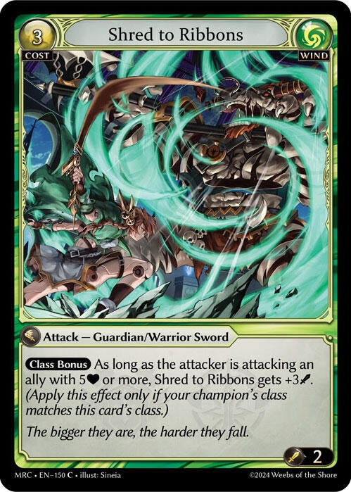 Shred to Ribbons (150) (Mercurial Heart)