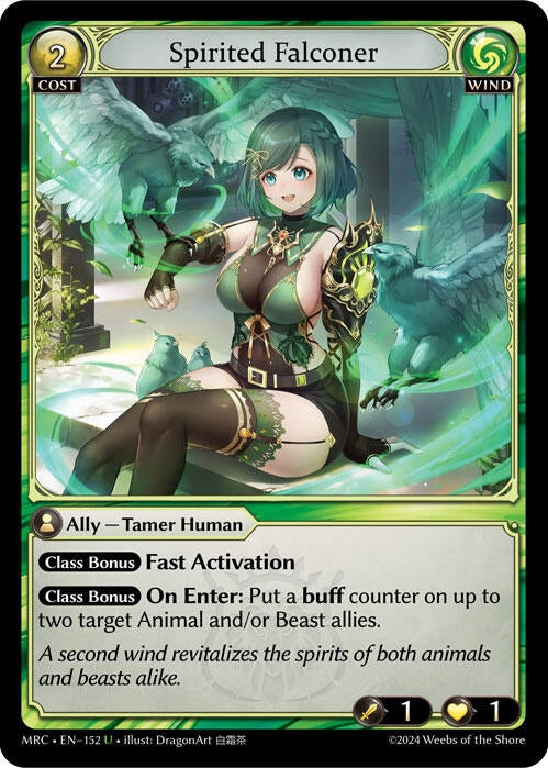 Image for Spirited Falconer (152) (Mercurial Heart) (MRC) - Grand Archive TCG