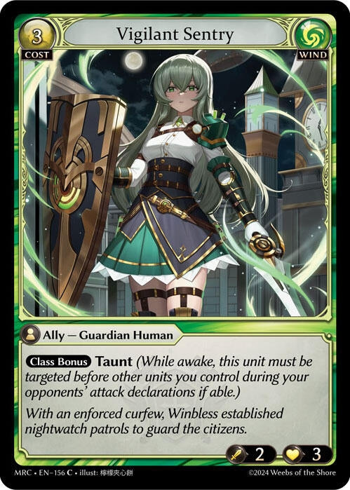 Image for Vigilant Sentry (156) (Mercurial Heart) (MRC) - Grand Archive TCG