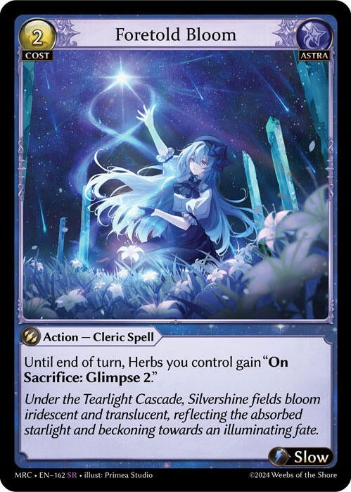 Image for Foretold Bloom (162) (Mercurial Heart) (MRC) - Grand Archive TCG