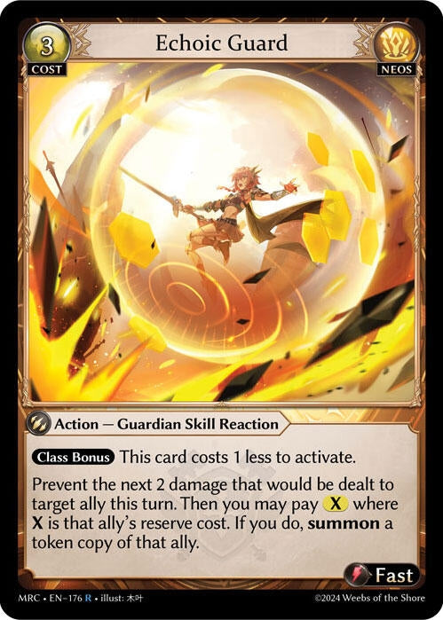 Image for Echoic Guard (176) (Mercurial Heart) (MRC) - Grand Archive TCG