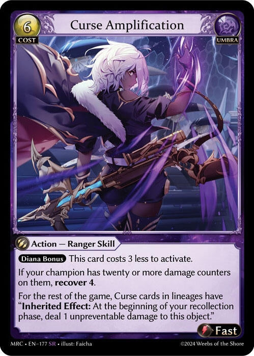 Image for Curse Amplification (177) (Mercurial Heart) (MRC) - Grand Archive TCG