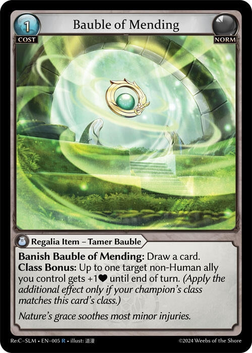Image for Bauble of Mending (005) (Silvie Re:Collection, Slime Sovereign) (SLM) - Grand Archive TCG