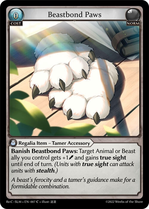 Image for Beastbond Paws (007) (Silvie Re:Collection, Slime Sovereign) (SLM) - Grand Archive TCG