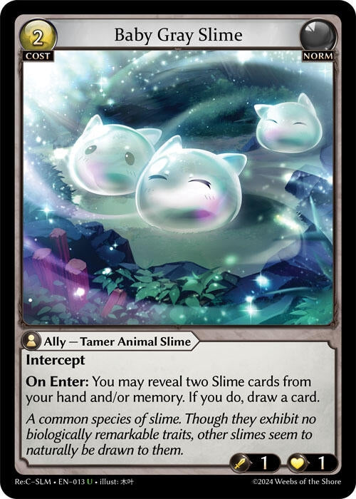 Image for Baby Gray Slime (013) (Silvie Re:Collection, Slime Sovereign) (SLM) - Grand Archive TCG