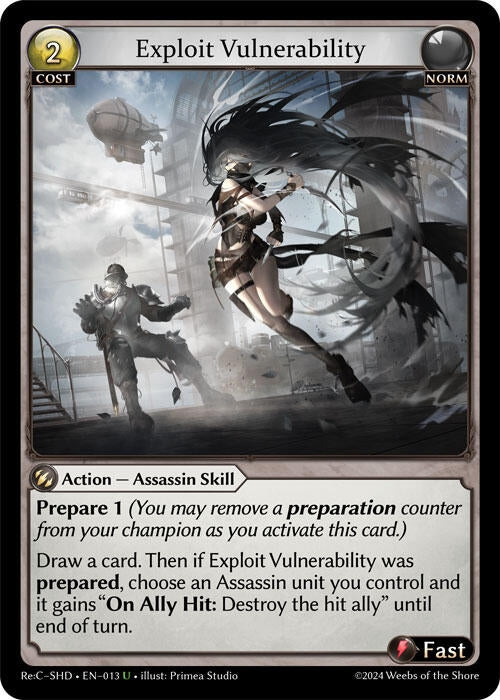 Image for Exploit Vulnerability (013) (Tristan Re:Collection, Shadowdancer) (SHD) - Grand Archive TCG