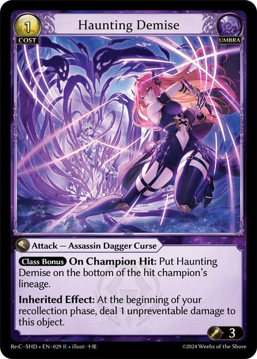 Image for Haunting Demise (029) (Tristan Re:Collection, Shadowdancer) (SHD) - Grand Archive TCG