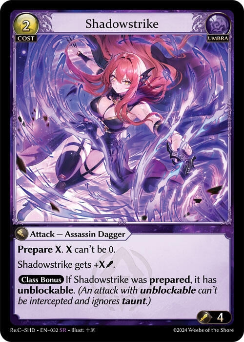Image for Shadowstrike (032) (Tristan Re:Collection, Shadowdancer) (SHD) - Grand Archive TCG