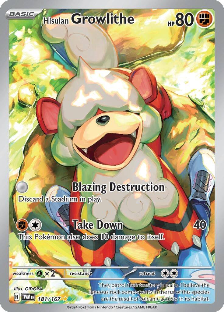 Hisuian Growlithe (181/167) (SV06: Twilight Masquerade)