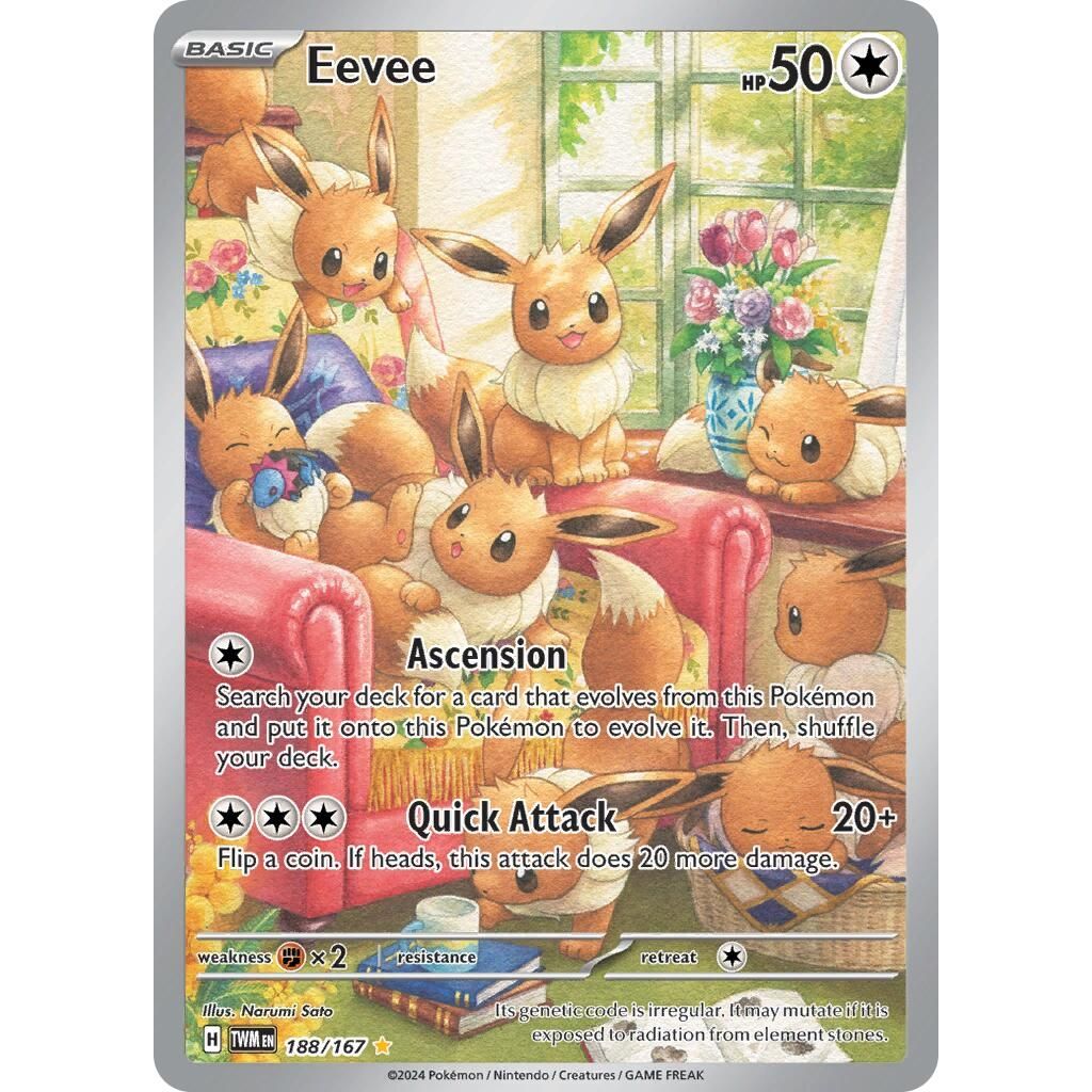 Image for Eevee (188/167) (SV06: Twilight Masquerade) - Pokemon