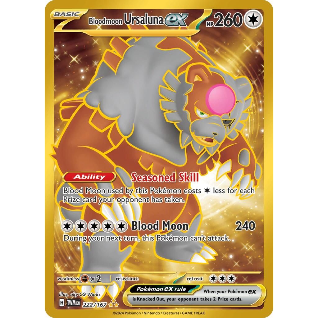 Bloodmoon Ursaluna ex (222/167) (SV06: Twilight Masquerade) - PokeBox USA
