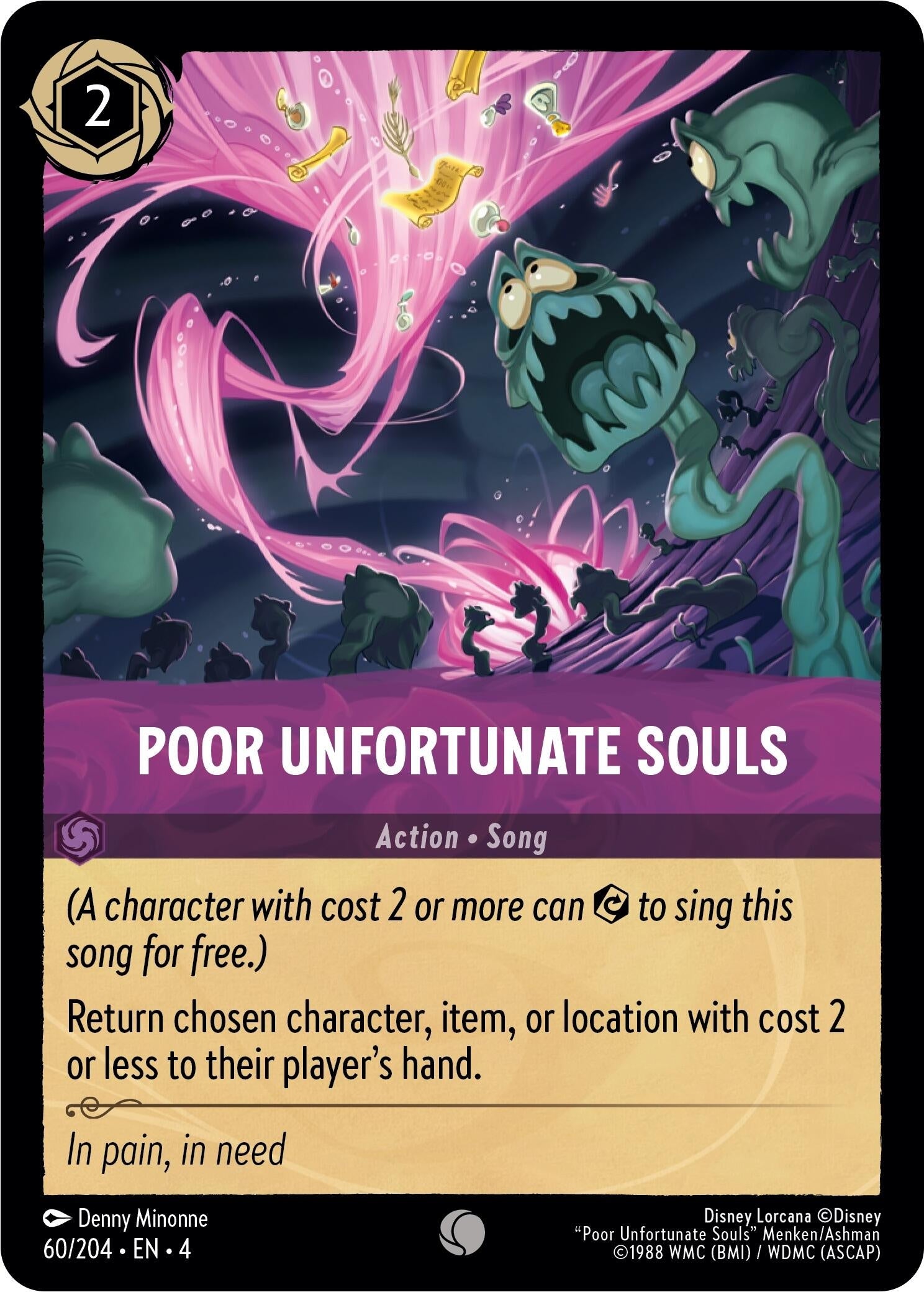 Image for Poor Unfortunate Souls (60/204) (Ursula's Return) (4) - Disney Lorcana