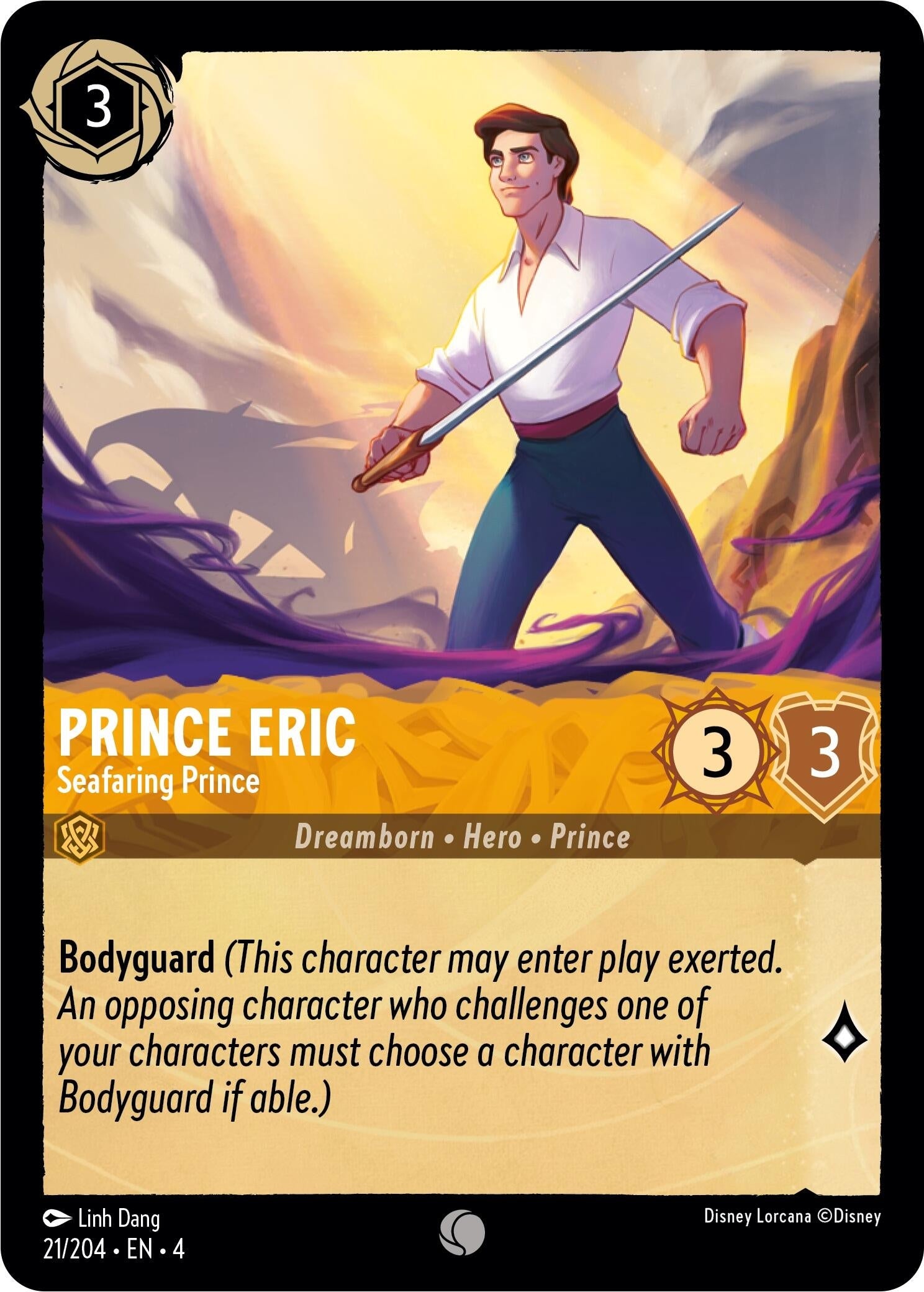 Image for Prince Eric - Seafaring Prince (21/204) (Ursula's Return) (4) - Disney Lorcana
