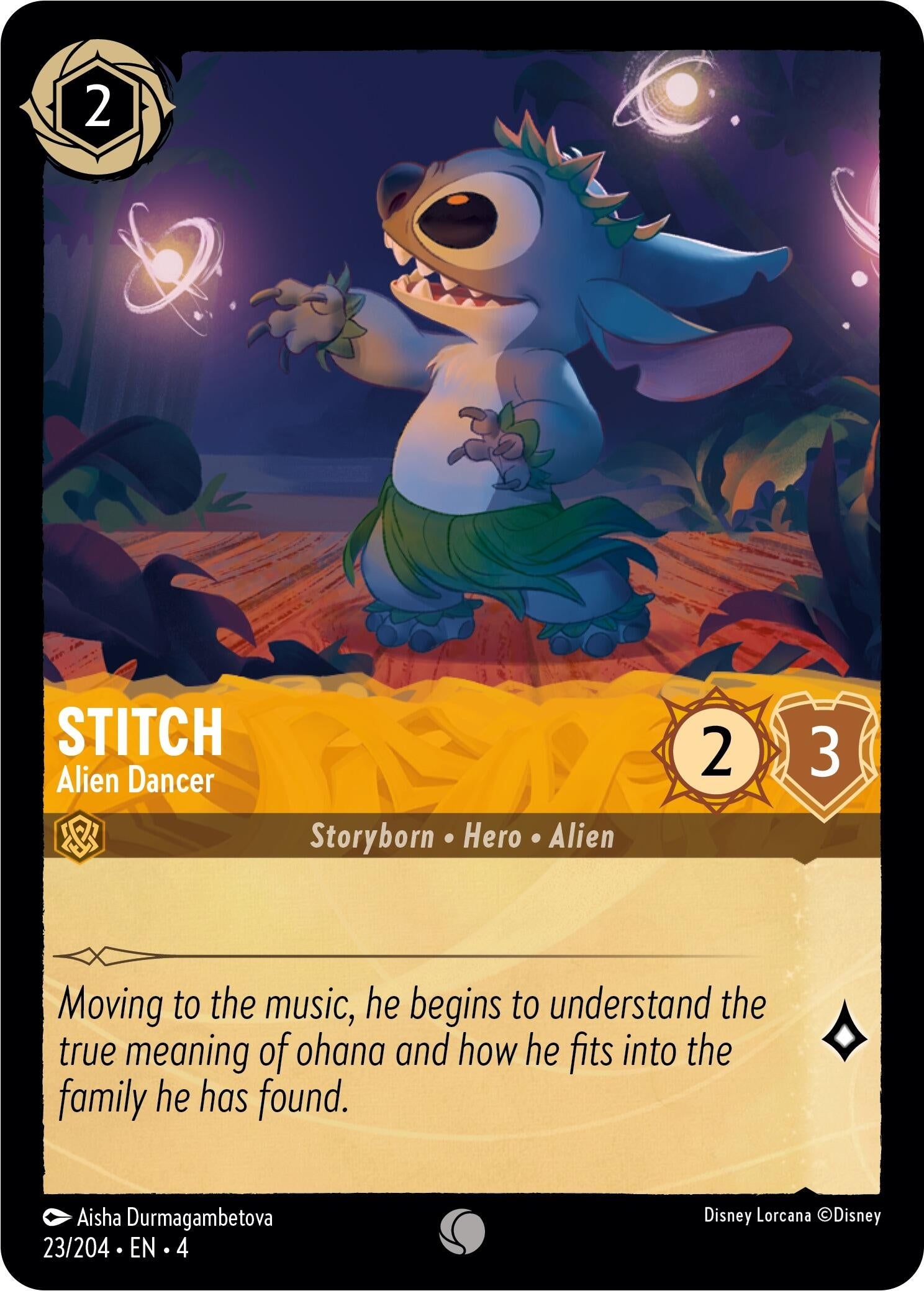 Image for Stitch - Alien Dancer (23/204) (Ursula's Return) (4) - Disney Lorcana