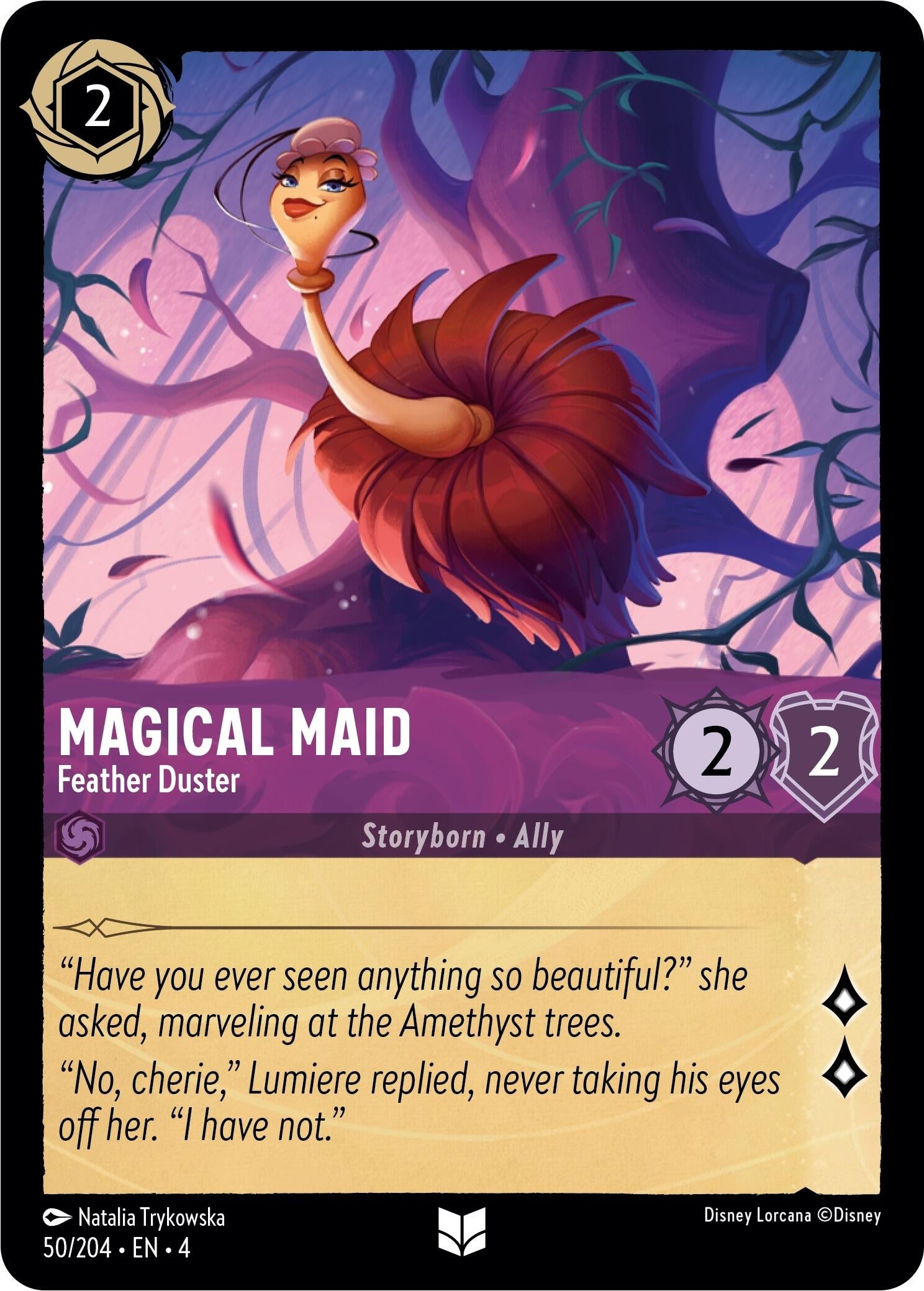 Image for Magical Maid - Feather Duster (50/204) (Ursula's Return) (4) - Disney Lorcana