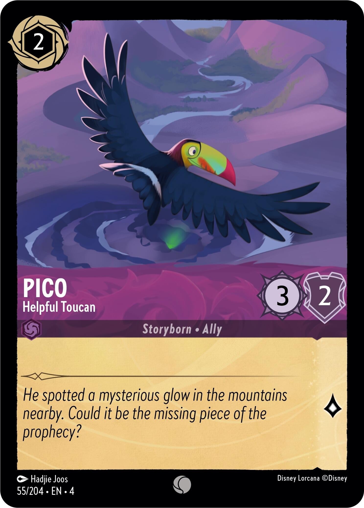 Image for Pico - Helpful Toucan (55/204) (Ursula's Return) (4) - Disney Lorcana